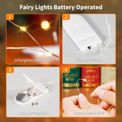 waterproof led string (battery pack not waterproof) for indoor/outdoor flexibility