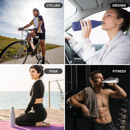WATERSY Slim Travel Water Bottle – Meaningful Last-Minute Gift for Hikers, Students, and Gym Lovers