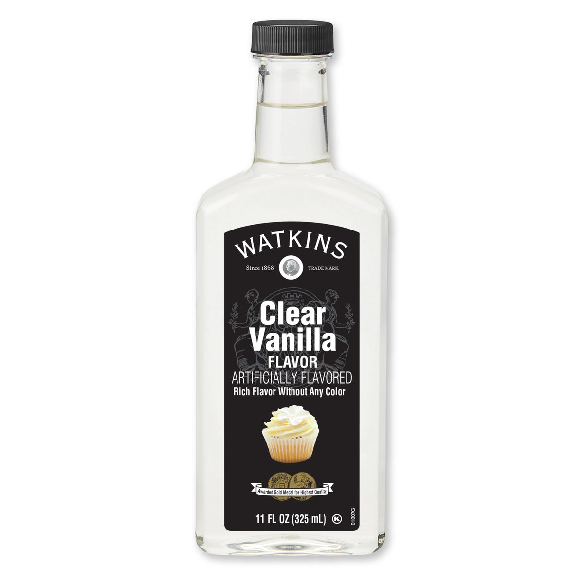 Watkins Clear Vanilla Flavor, 11 fl. oz. Bottle, 1 Count (Packaging May Vary)