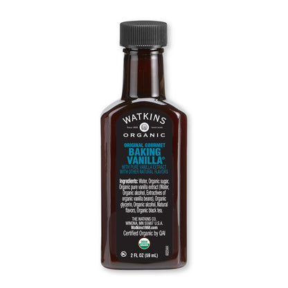 Watkins Organic Original Gourmet Baking Vanilla, with Pure Vanilla Extract, 2 oz. Bottle, 1-Pack