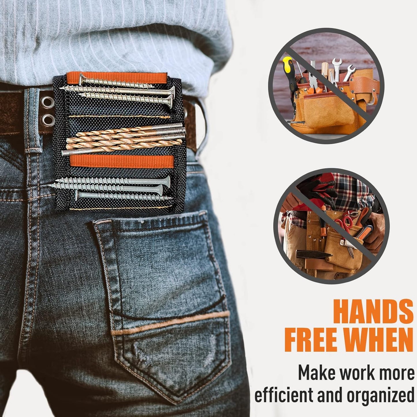 WEARXI Magnetic Wristband Tool – Thoughtful Birthday Gift for Men Who Have Everything, Handy Stocking Stuffer for Him