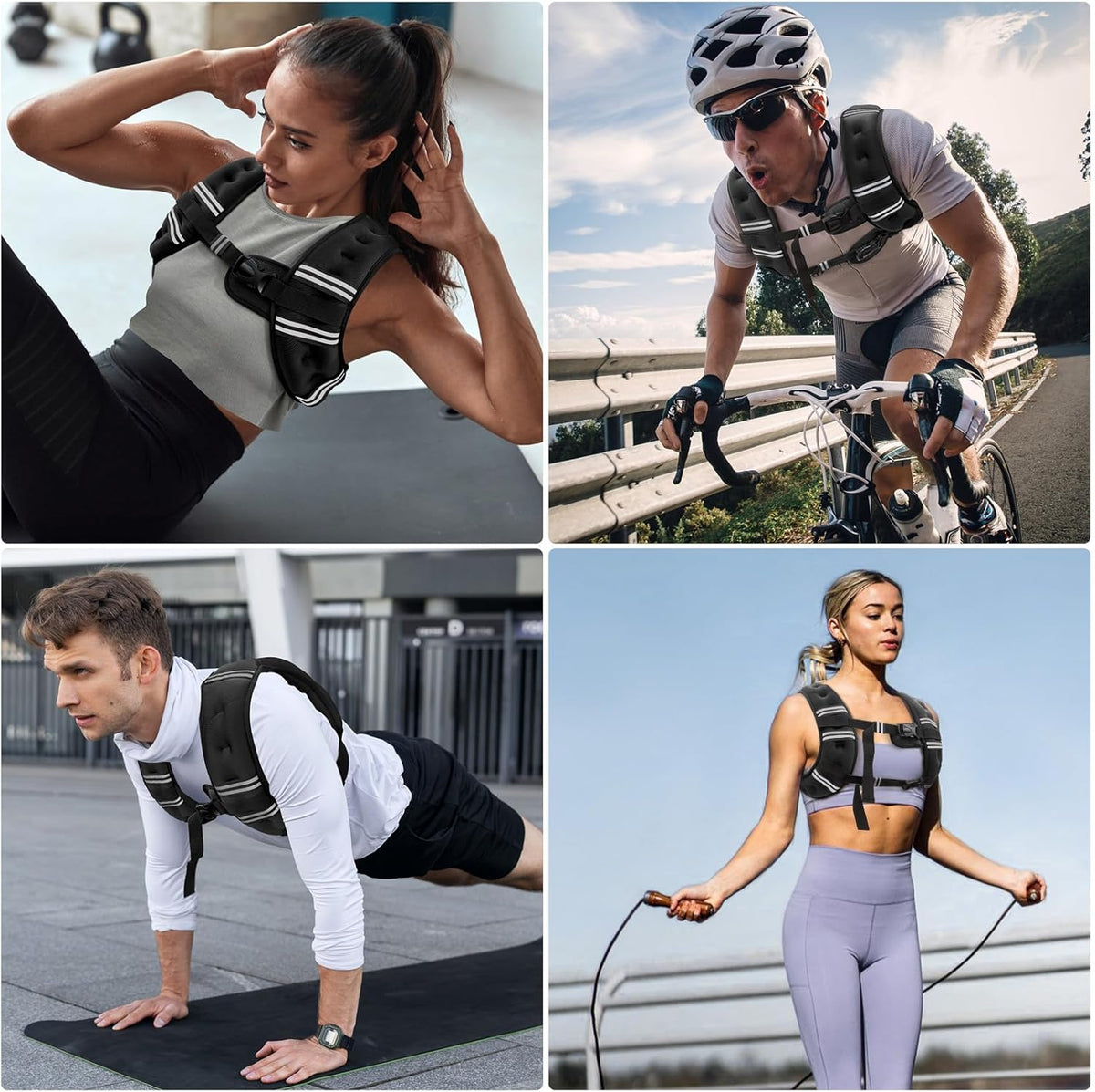 Weighted Vest – Durable Outdoor Training Companion for Park Jogging and Urban Rucking Routes, Adjustable Buckle Fit