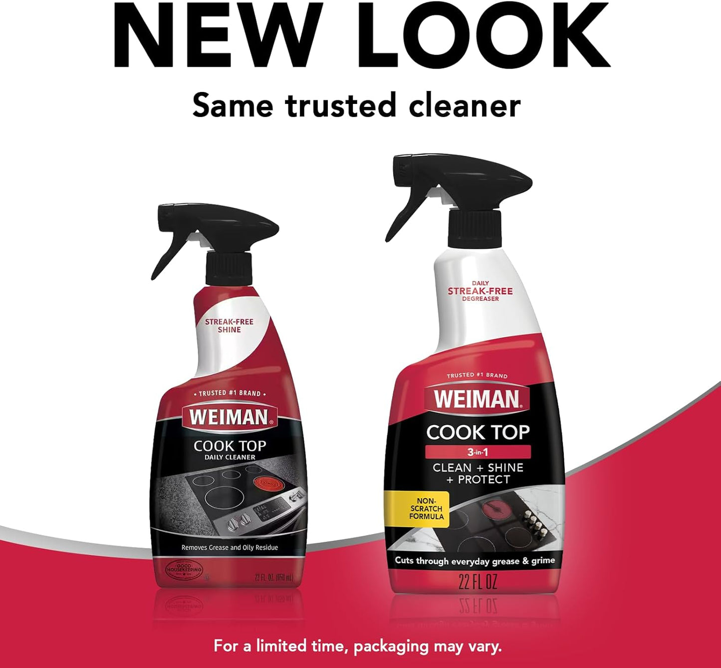 Weiman Cooktop Cleaning Spray & Microfiber Cloth – 60-Second Stovetop Reset for Busy Weeknight Home Cooks