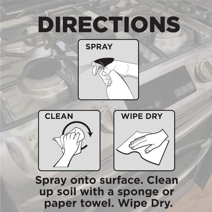 Weiman Gas Range Cleaner and Degreaser – Quick Spray and Wipe Stovetop Cleaner for Busy Weeknight Kitchens