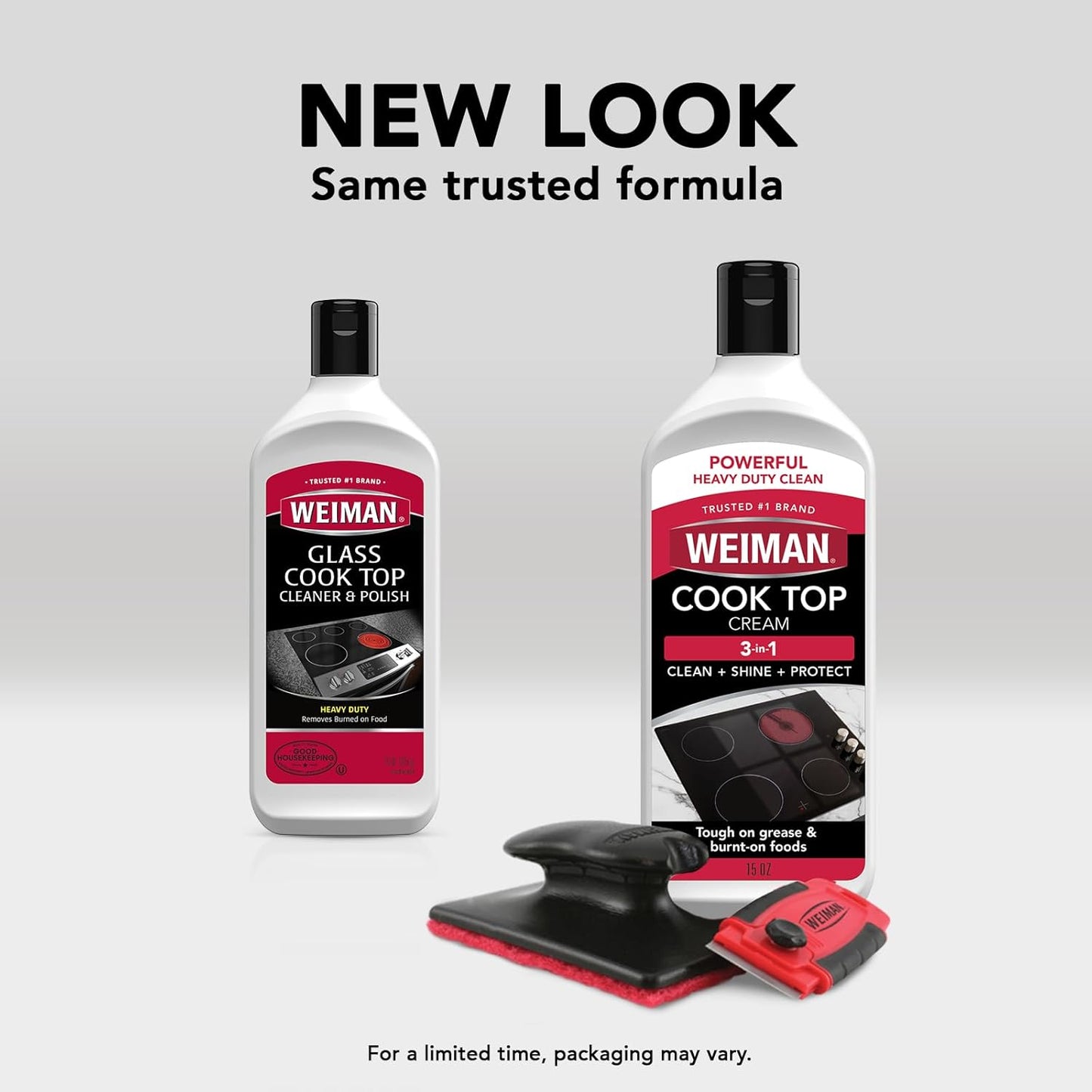 Weiman Glass Cooktop Kit – Mindful Kitchen Care for Home Cooks, Gentle Daily Degreaser for Glass Stoves