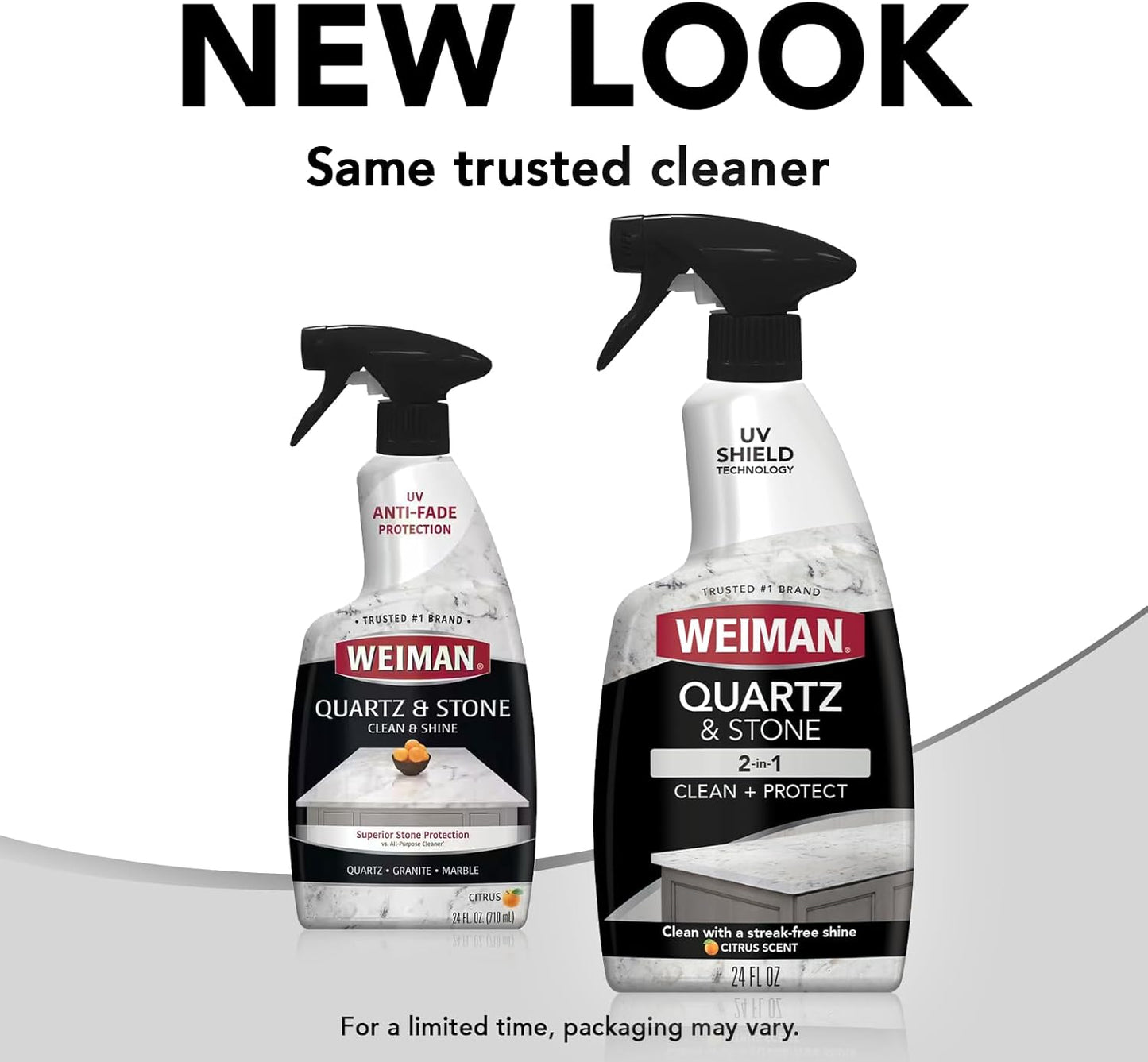 Weiman Quartz Countertop Cleaner and Polish – Calm Citrus-Scented Clean for a Mindful Kitchen Ritual
