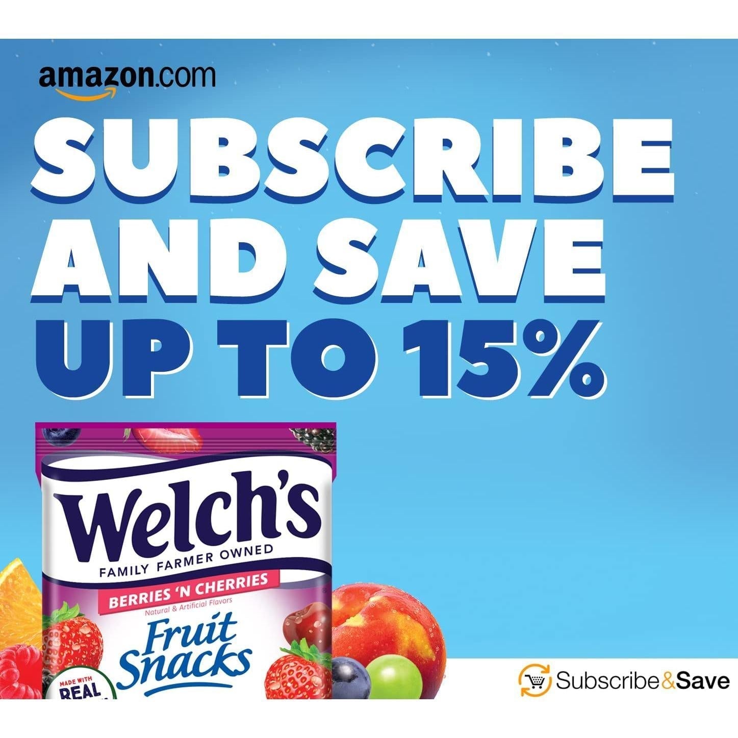 Welch's Fruit Snacks Berries 'N Cherries – Lunchbox Snack Pack for Kids' School Meals, 40 Single-Serve 0.8 oz Bags