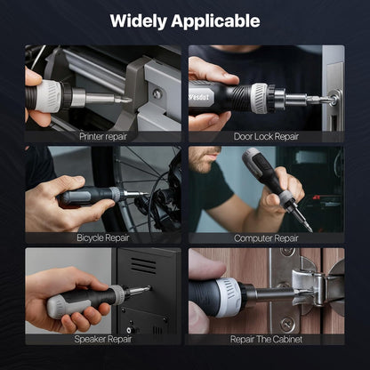Wesdut 13-in-1 Ratchet Screwdriver – One Tool Replaces a Drawer Full, Clean and Clutter-Free