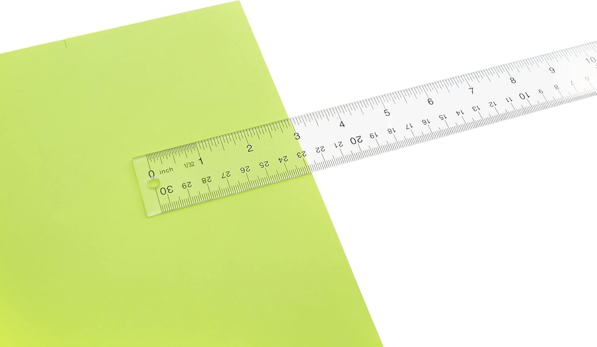 Westcott Scratch-Resistant Ruler – Streamlined School Supply for Intentional Study Areas