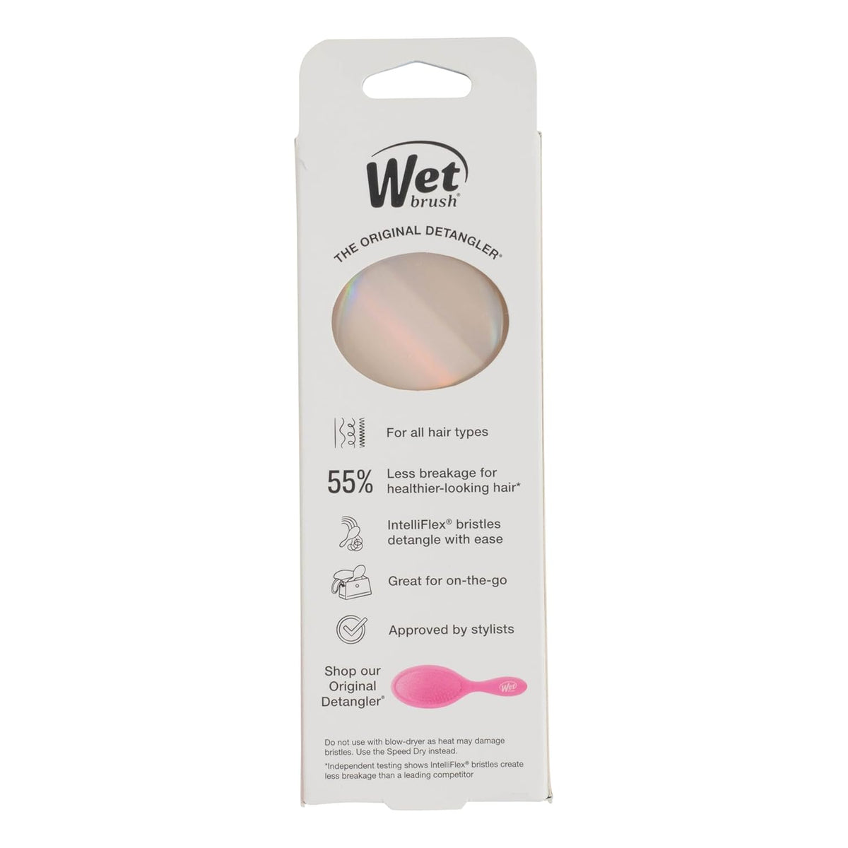 Wet Brush Mini Detangler – Airplane Travel Companion, Carry-On Friendly Mini Detangling Brush