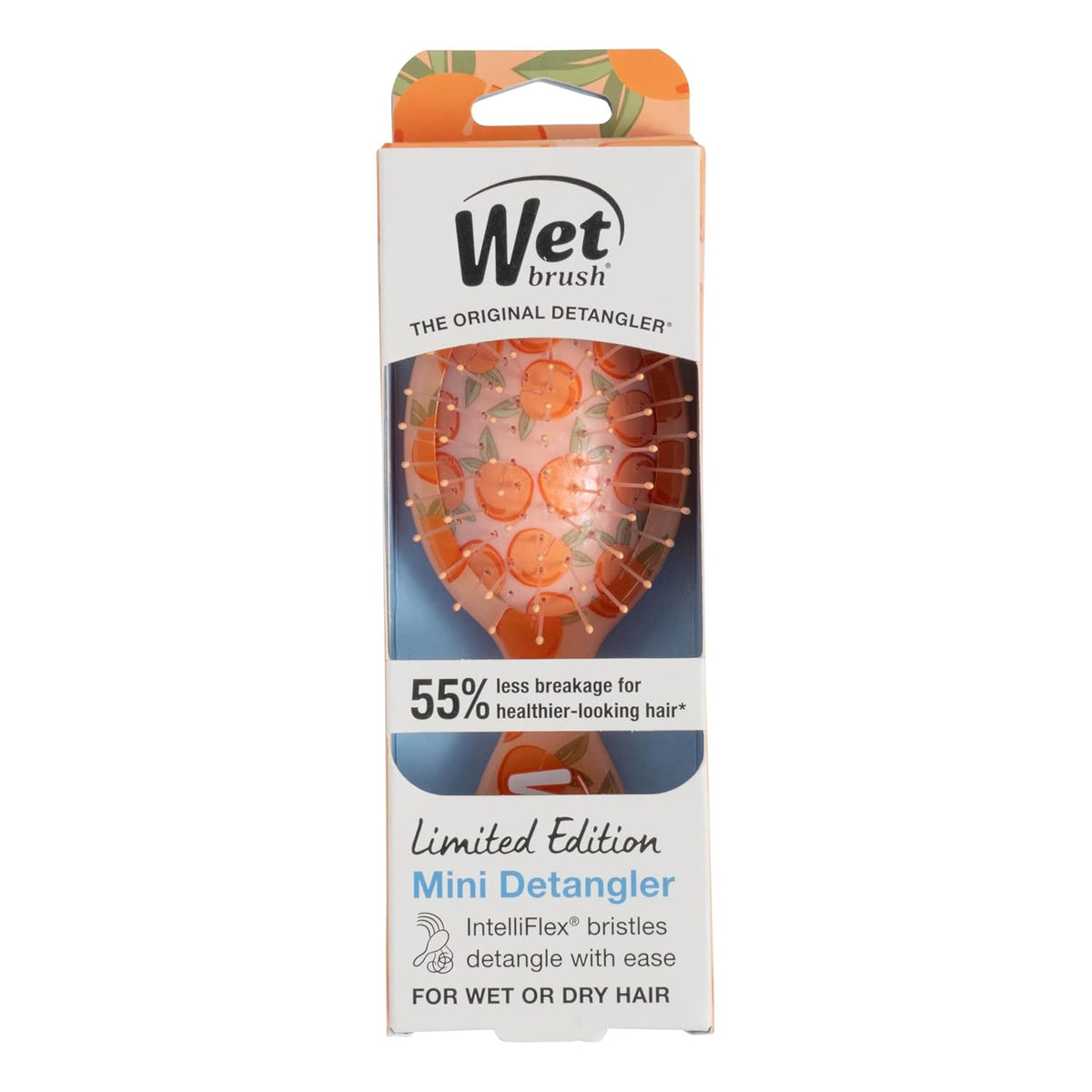 Wet Brush Mini Detangler – Cute Stocking Stuffer Hairbrush, Limited Edition Tutti Fruitti Gift for Women