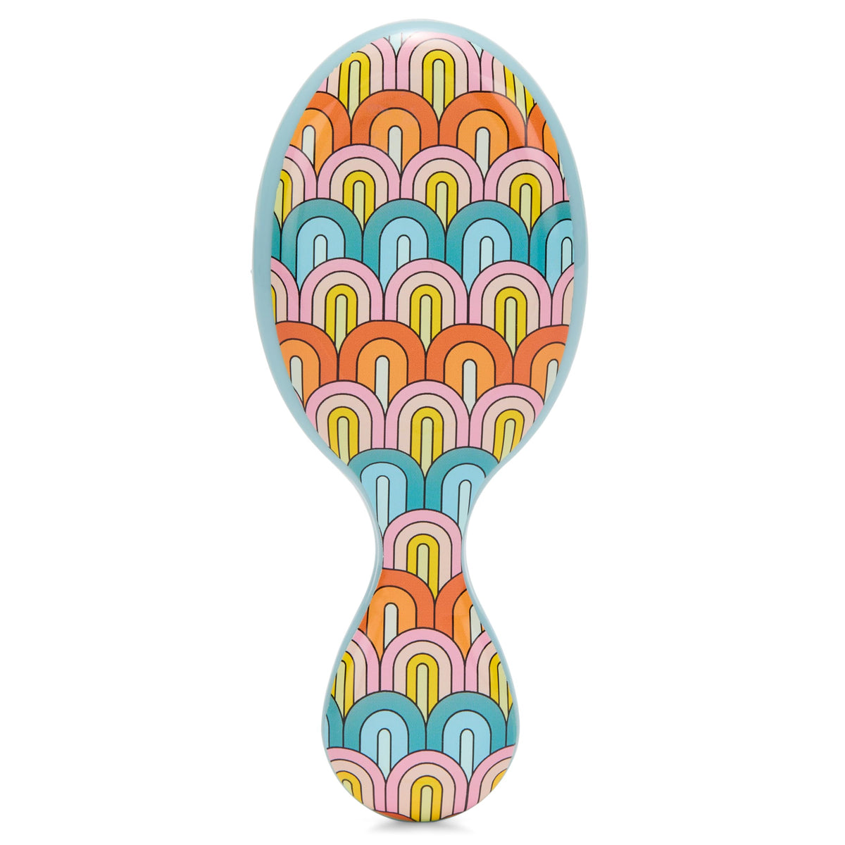 Wet Brush Mini Detangler Hair Brush, Rainbow (Sun Days), Detangling Travel Hairbrush, Ultra-Soft IntelliFlex Bristles Glide Through Tangles with Ease, Pain-Free, All Hair Types, Limited Edition