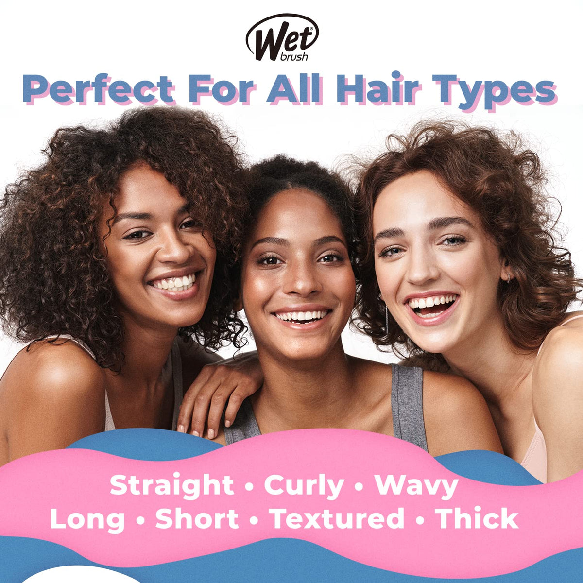 Wet Brush Original Detangler – Clean-Lined Detangling Brush in Neutral and Matte Finishes for an Uncluttered Vanity