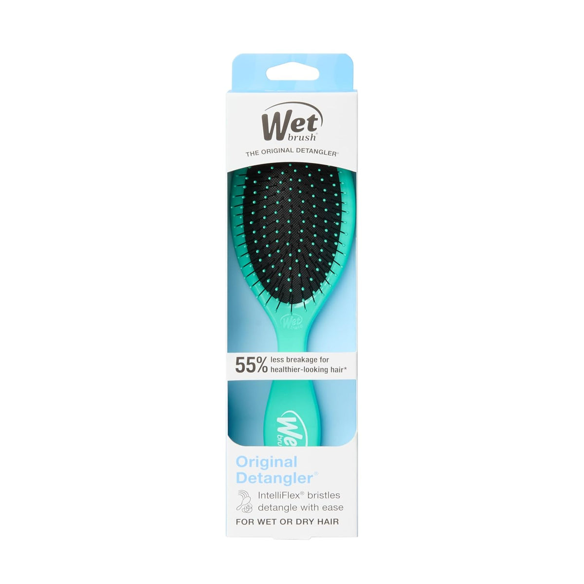 Wet Brush Original Detangler Hair Brush – Understated Single-Tool Solution for Clutter-Free Bathroom Counters
