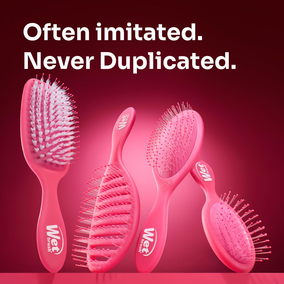 Wet Brush Original Detangler Hair Brush – Understated Single-Tool Solution for Clutter-Free Bathroom Counters