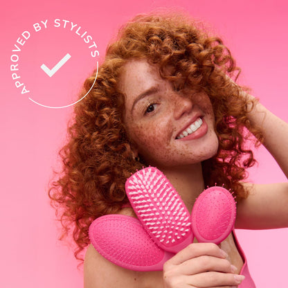 Wet Brush Shower Hair Detangler – Clean Design Hair Tool, Single-Color Glitter Brush for Uncluttered Bathroom Counters