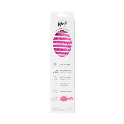 Wet Brush Shower Hair Detangler – Clean Design Hair Tool, Single-Color Glitter Brush for Uncluttered Bathroom Counters