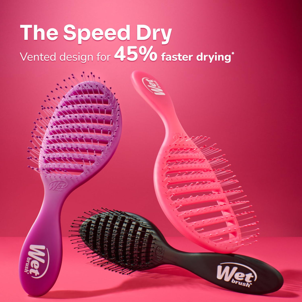 Wet Brush Speed Dry Hair Brush - Spa-Like Self-Care Ritual for Curly and Thick Hair at the Vanity