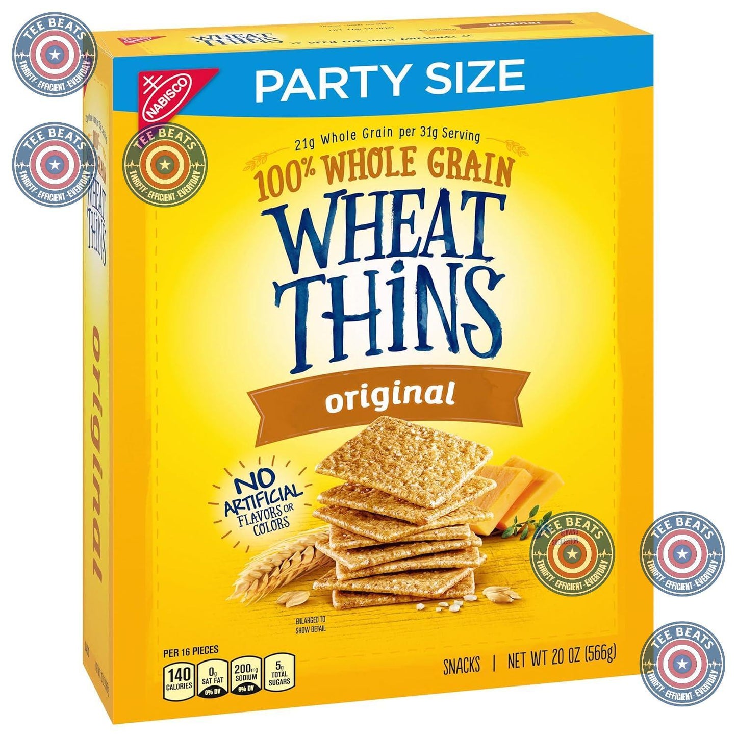 Wheat Thins Original Crackers – Living Room Entertaining Snack for Charcuterie Board Nights