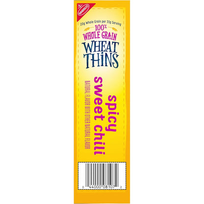 Wheat Thins Spicy Sweet Chili Crackers – Better-For-You Whole Grain Snack for Mindful Home Relaxation, 8.5 oz