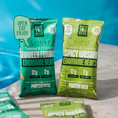 Where You Bean Edamame Snack Packs – Desk Drawer High-Protein Fuel for Focused Remote Workdays