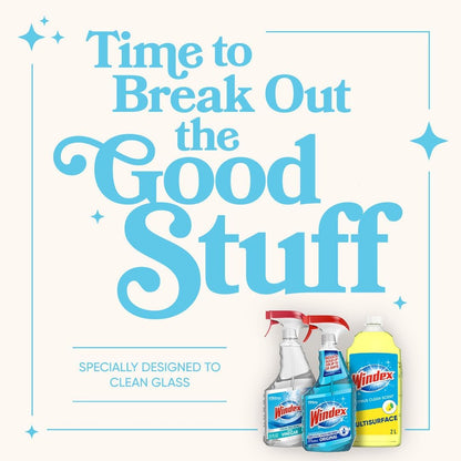 Windex Antibacterial Cleaner – Streak-Free Counters and Tables for Family Dining and Kids' Spaces