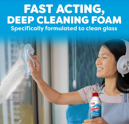 Windex Fast Shine Foam Glass Cleaner – One-Can Solution for an Uncluttered Cleaning Cabinet