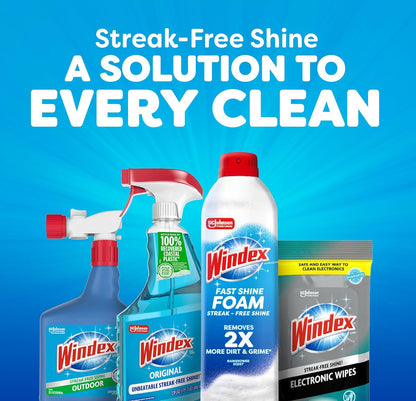 Windex Fast Shine Foam Glass Cleaner – One-Can Solution for an Uncluttered Cleaning Cabinet