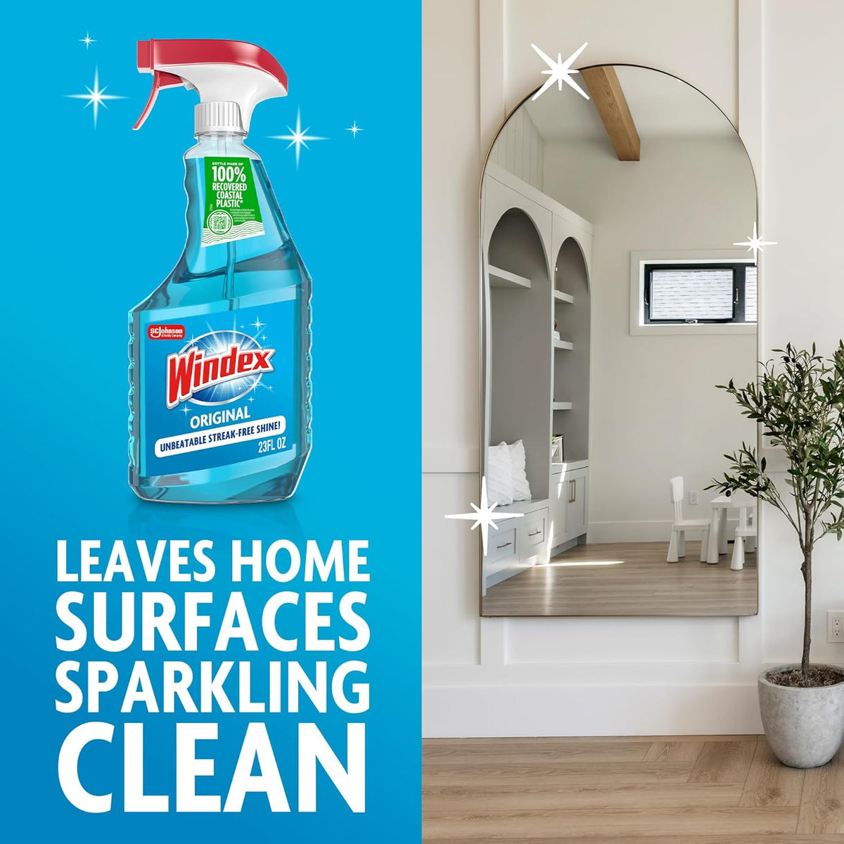 Windex Original Blue Spray – Intentional Living Pick for Clear Mirrors and Bare Surfaces