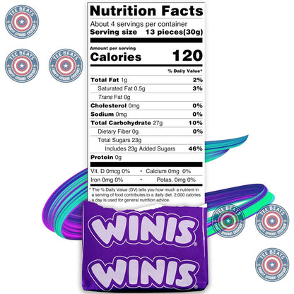 Winis Mexican Taffy Variety Bag – Culturally Distinctive Birthday Gift for Her and Housewarming Present, 50 Individually Wrapped Chewy Pieces