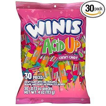 Winis Sour & Spicy Mexican Taffy Variety Bag – Fun Stocking Stuffer and Holiday Gift for Candy Lovers