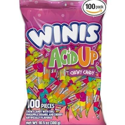 Winis Sour & Spicy Mexican Taffy Variety Bag – Fun Stocking Stuffer and Holiday Gift for Candy Lovers
