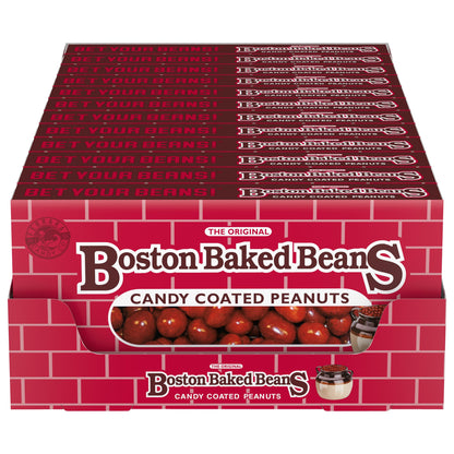 Wonka Boston Baked Beans, Candy-Coated Peanuts, Sweet &amp;amp; Salty, 4.3 Ounce Theater Candy Boxes (Pack of 12)
