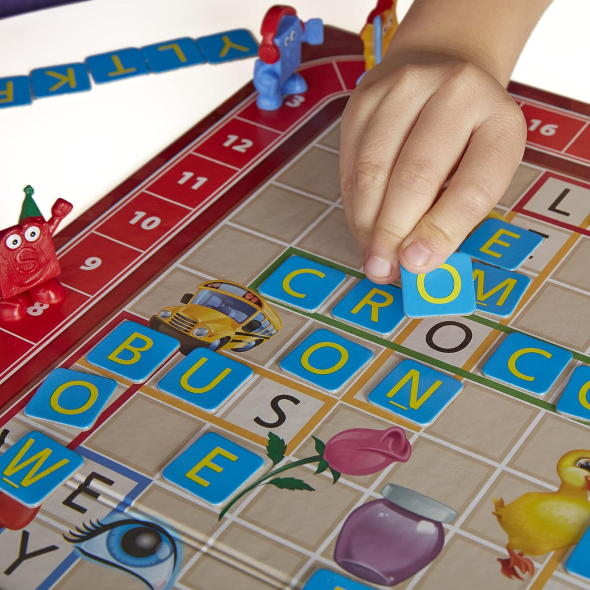 word and picture grid layout on the beginner side that lets non-readers match letters to images
