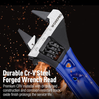 WORKPRO 4-Inch Non-Sparking Stubby Wrench – Safe Tool for Fuel Line and Battery Work in Garages