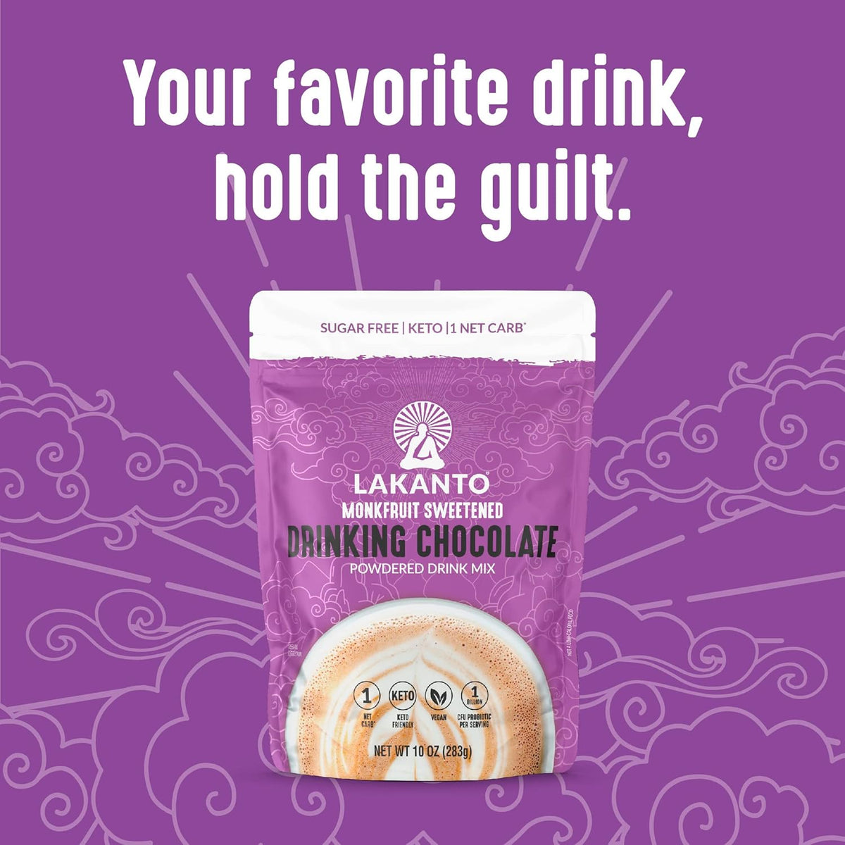works with any milk including dairy-free options like almond, oat, or coconut milk