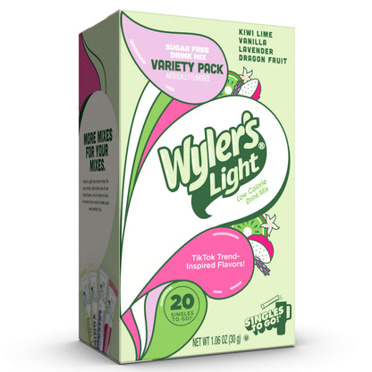 Wyler's Light Drink Mix – Shake-and-Go Water Enhancer for Coffee Shop Work Sessions and Commute Mornings