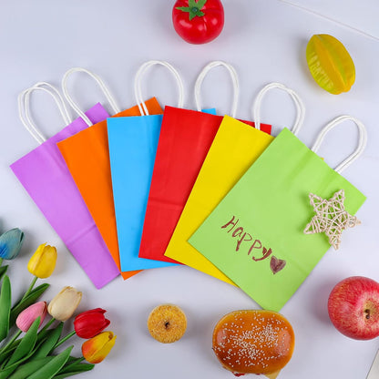 XPCARE Bulk Paper Gift Bags 60 Count, Food Safe Treat Bags for Holiday Cookie Gifting and Care Packages