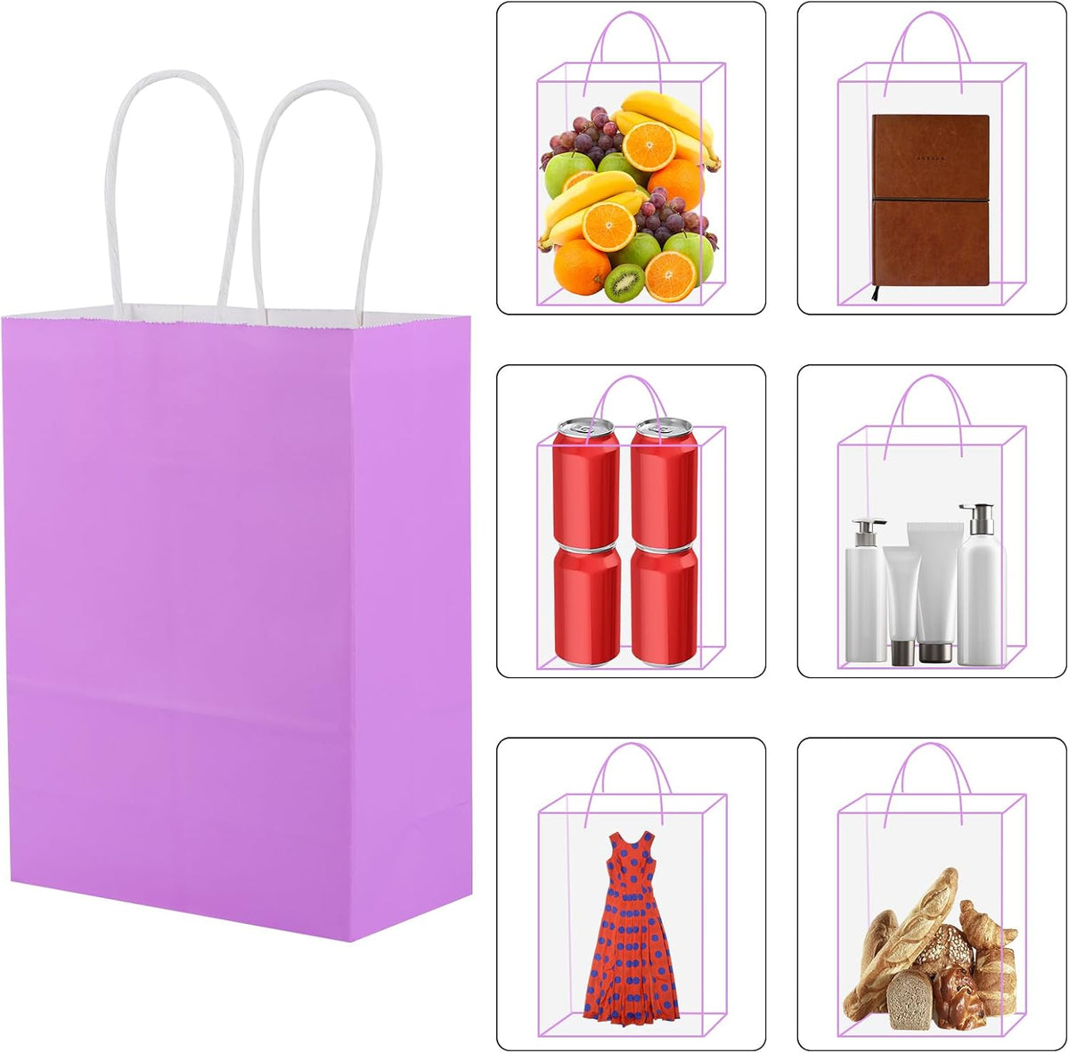 XPCARE Bulk Paper Gift Bags 60 Count, Food Safe Treat Bags for Holiday Cookie Gifting and Care Packages