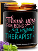 Unpaid Therapist Candle