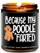 Funny Poodle Candle
