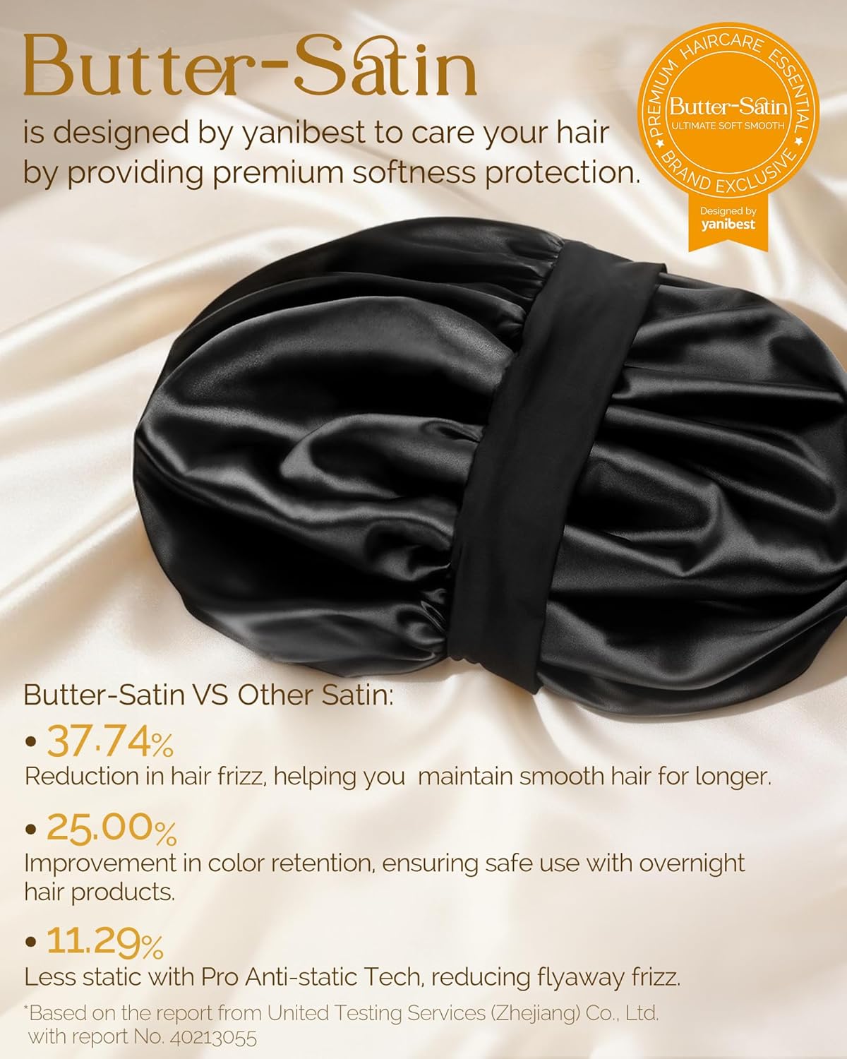YANIBEST Silk Bonnet for Sleeping – Nightly Hair Protection Ritual for Women, Double Layer Satin Sleep Cap for Curly Hair