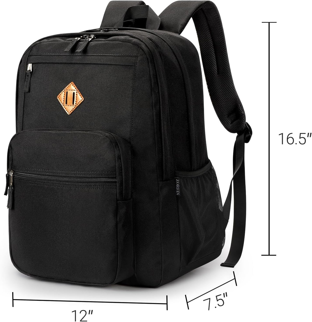 ykk zippers with reinforced stitching on all stress points