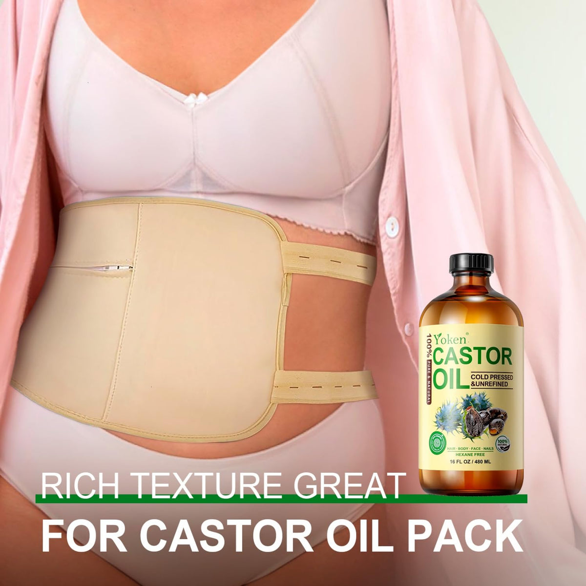 Yoken Cold Pressed Castor Oil – Unscented Carrier for Diffuser Recipes, Yoga Space and Meditation Calm