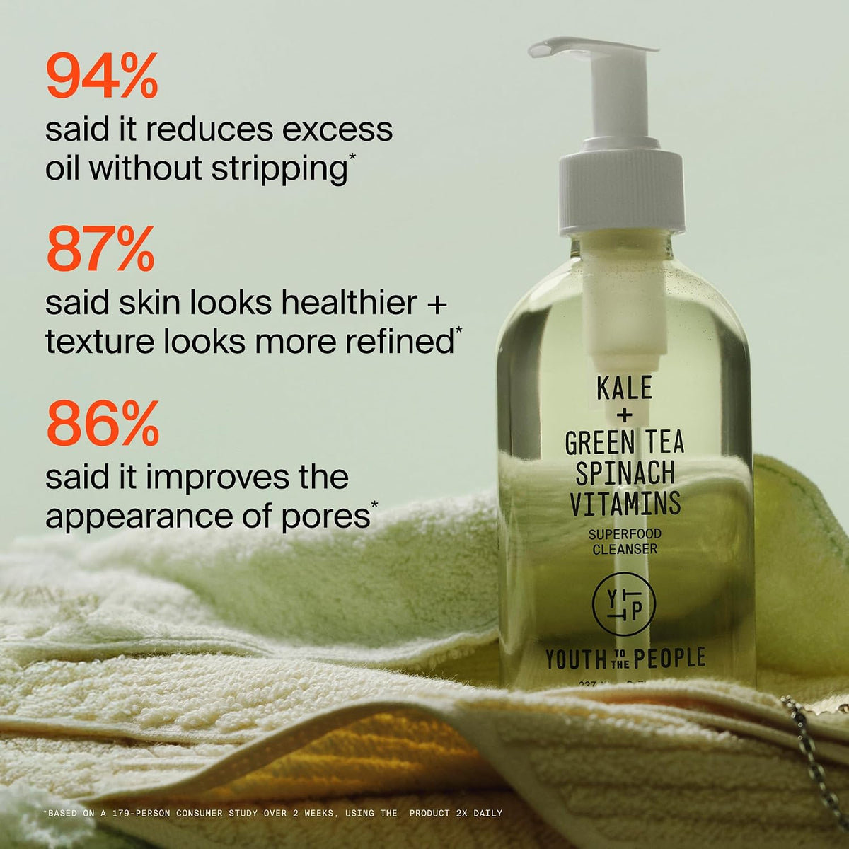 Youth To The People Superfood Cleanser - Simple Daily Gel Cleanser Aligned with Clean Living and Restrained Routines