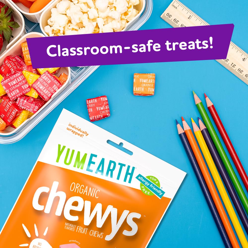 YumEarth Organic Chewys Clean Ingredient Candy – Healthier Everyday Sweet for Organic Pantry