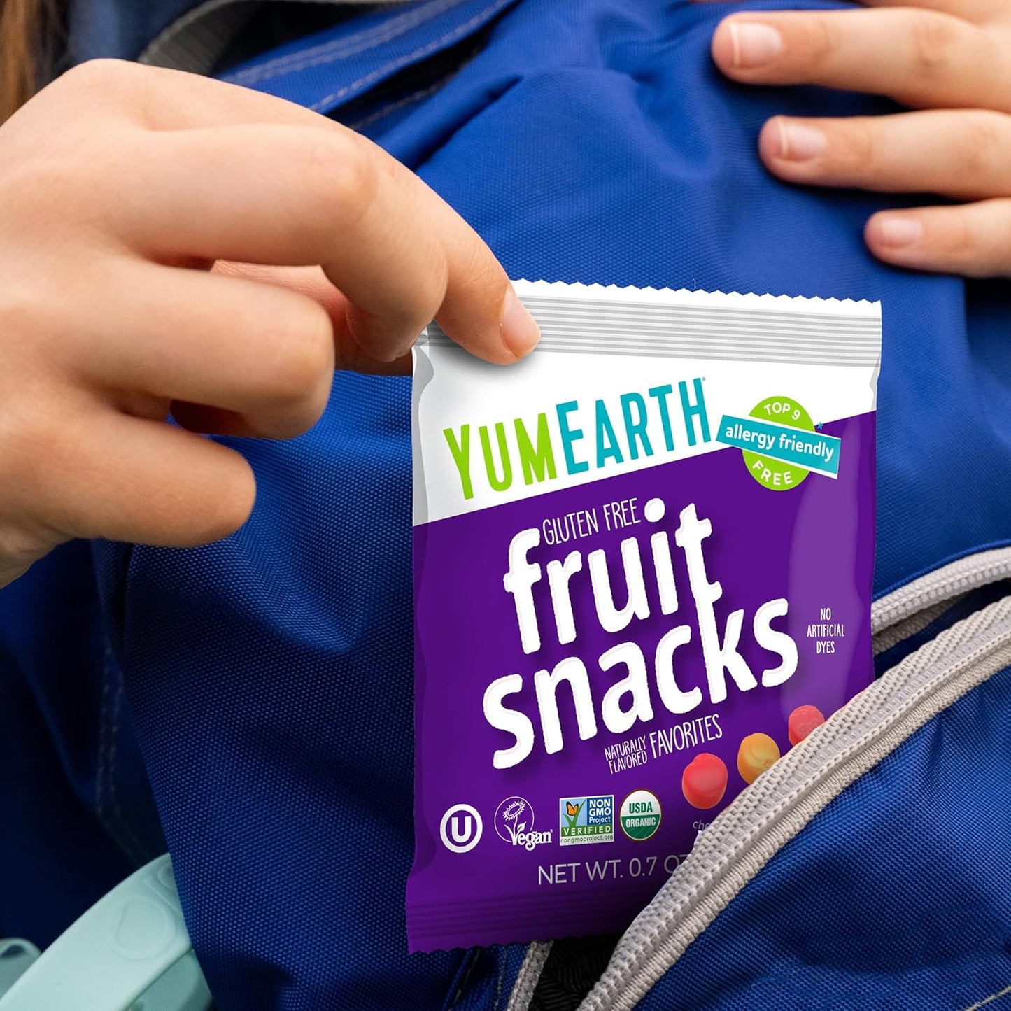YumEarth Organic Fruit Snacks - Clean Ingredient Snack for Health Conscious Families, 10 Pack of 0.7 oz Bags