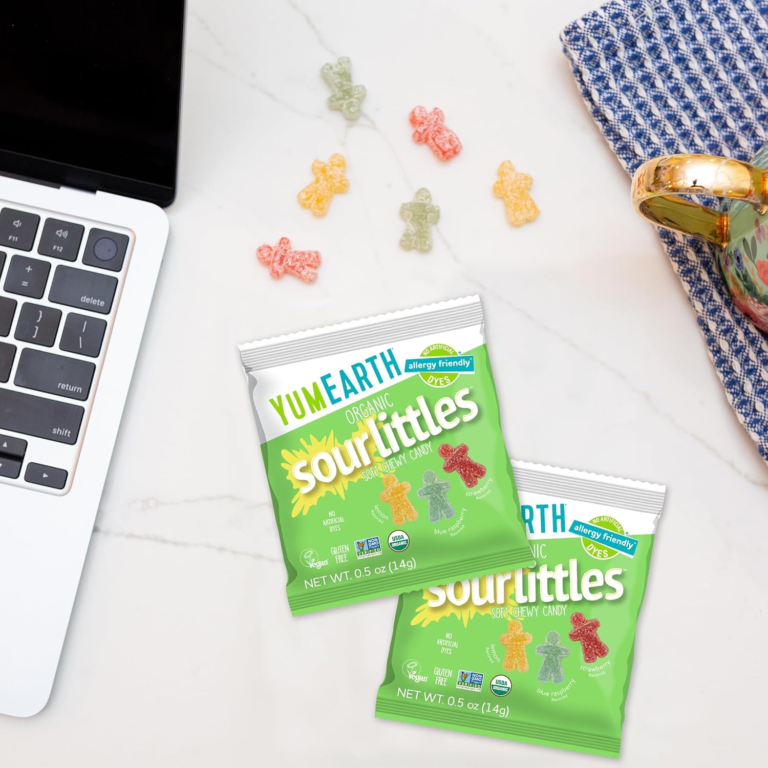 YumEarth Organic Sour Littles Chewy Candy – Allergy Friendly Stocking Stuffer and Holiday Gift Exchange Treat