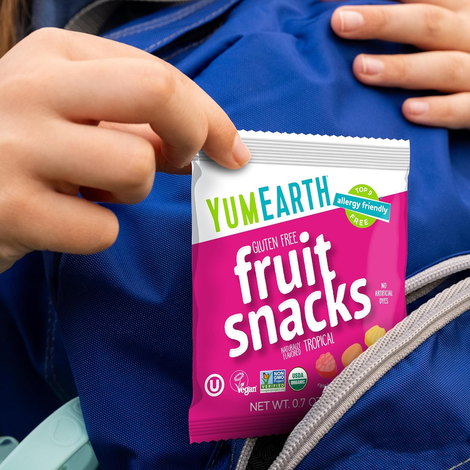 YumEarth Organic Tropical Fruit Snacks – Top 9 Allergen Free School Safe Treats