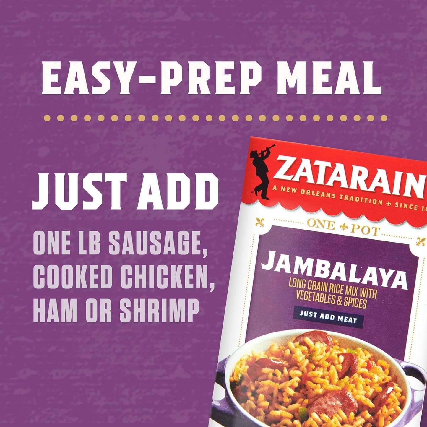 Zatarain's Jambalaya 8 oz – Quick 35 Minute One Pot Dinner for Busy Weeknight Schedules